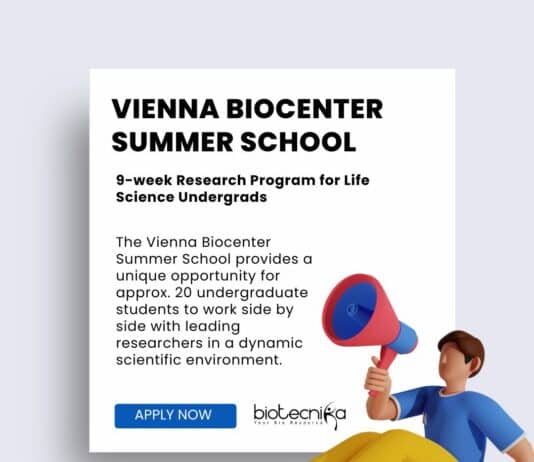 Vienna BioCenter Summer School 9-week Research Program for Life Science Undergrads at one of Europe's leading Research Centers