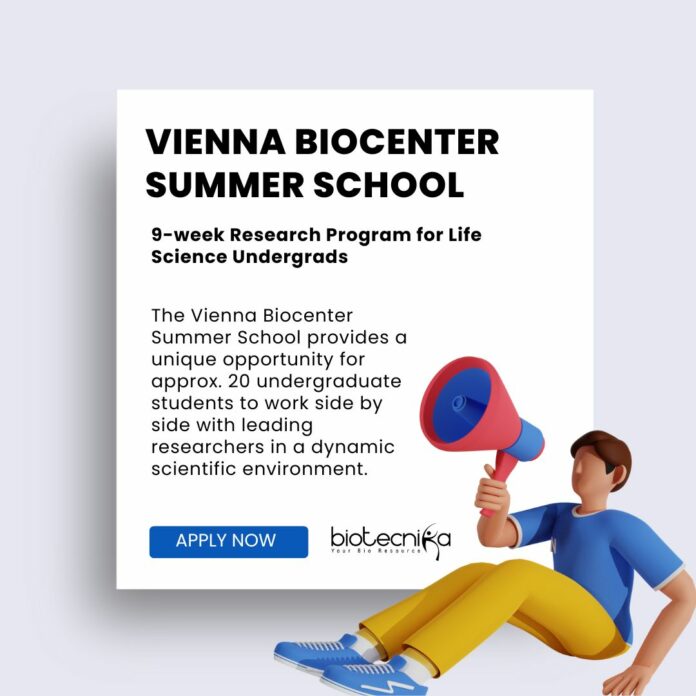 Vienna BioCenter Summer School 9-week Research Program for Life Science Undergrads at one of Europe's leading Research Centers