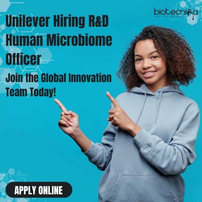 Unilever Biotech R&D Job