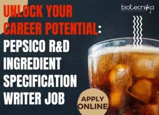 Unlock Your Career Potential: Pepsico R&D Ingredient Specification Writer Job Pepsico R&D Ingredient Specification