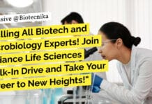 Calling All Biotech and Microbiology Experts! Reliance Life Sciences Walk-In Drive – Get Ready! "Calling All Biotech and Microbiology Experts! Join Reliance Life Sciences Walk-In Drive and Take Your Career to New Heights!"
