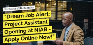 "Dream Job Alert: Project Assistant Opening at NIAB - Apply Online Now!"