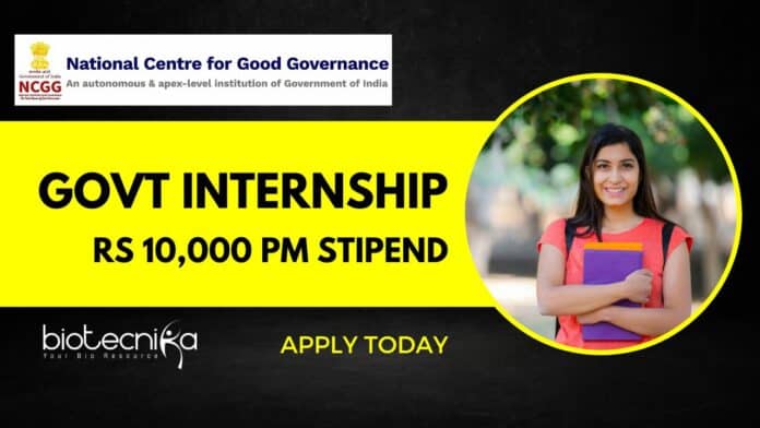 Govt NCGG Internship Programme 2023-24 - Official Notification