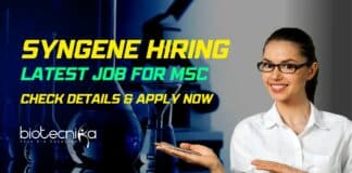 Jobs for Msc Biotech