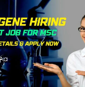 Jobs for Msc Biotech