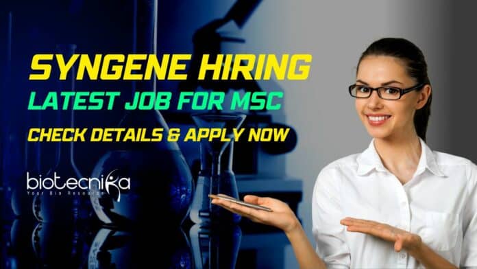 Jobs for Msc Biotech