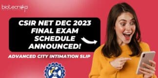 CSIR Dec Exam Date