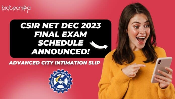 CSIR Dec Exam Date