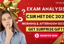 CSIR NET Exam Analysis