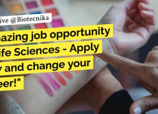 "Amazing job opportunity in Life Sciences - Apply now and change your career!"