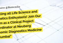 Calling all Life Science and Genetics Enthusiasts! Join Our Team as a Clinical Project Coordinator at Neuberg Genomic Diagnostics Medicine in Mumbai "Calling all Life Science and Genetics Enthusiasts! Join Our Team as a Clinical Project Coordinator at Neuberg Genomic Diagnostics Medicine in Mumbai"