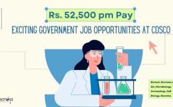 Govt CDSCO Vacancies