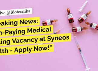 "Breaking News: High-Paying Medical Writing Vacancy at Syneos Health - Apply Now!"