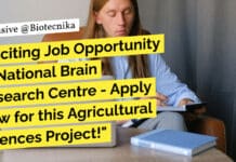 Exciting Job Opportunity at National Brain Research Centre – Apply Now for this Agricultural Sciences Project! "Exciting Job Opportunity at National Brain Research Centre - Apply Now for this Agricultural Sciences Project!"