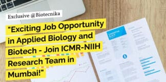 "Exciting Job Opportunity in Applied Biology and Biotech - Join ICMR-NIIH Research Team in Mumbai!"