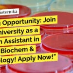 Exciting Opportunity: Join Amity University as a Research Assistant in Biotech, Biochem & Microbiology! Apply Now! "Exciting Opportunity: Join Amity University as a Research Assistant in Biotech, Biochem & Microbiology! Apply Now!"