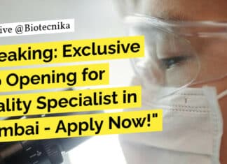 "Breaking: Exclusive Job Opening for Quality Specialist in Mumbai - Apply Now!"