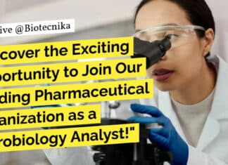 "Discover the Exciting Opportunity to Join Our Leading Pharmaceutical Organization as a Microbiology Analyst!"