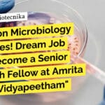 Attention Microbiology Graduates! Amrita Vishwa Vidyapeetham Hiring MSc For SRF Role "Attention Microbiology Graduates! Dream Job Alert: Become a Senior Research Fellow at Amrita Vishwa Vidyapeetham"