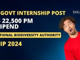National Biodiversity Authority Internship