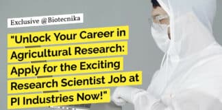 "Unlock Your Career in Agricultural Research: Apply for the Exciting Research Scientist Job at PI Industries Now!"