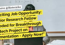 Exciting Job Opportunity: Junior Research Fellow Needed for Breakthrough Biotech Project on Pigmentation – Apply Now! "Exciting Job Opportunity: Junior Research Fellow Needed for Breakthrough Biotech Project on Pigmentation - Apply Now!"