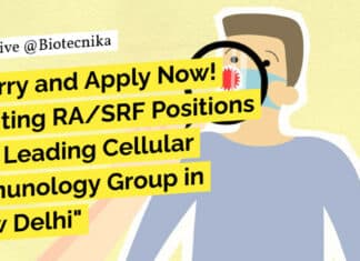 "Hurry and Apply Now! Exciting RA/SRF Positions at a Leading Cellular Immunology Group in New Delhi"