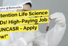 Attention Life Science PhDs! High-Paying Job With Rs. 78,000 pm Pay at JNCASR – Apply Now! "Attention Life Science PhDs! High-Paying Job at JNCASR - Apply Now!"
