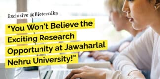 "You Won't Believe the Exciting Research Opportunity at Jawaharlal Nehru University!"