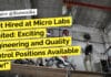 Get Hired at Micro Labs Limited: Exciting Engineering and Quality Control Positions Available Now! "Get Hired at Micro Labs Limited: Exciting Engineering and Quality Control Positions Available Now!"