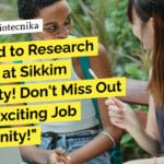 "Get Paid to Research Zoology at Sikkim University! Don't Miss Out on this Exciting Job Opportunity!"