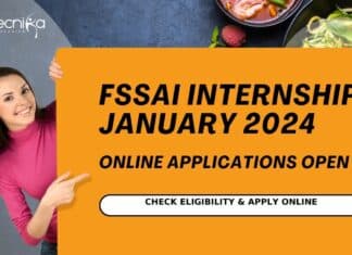 FSSAI Internship January 2024