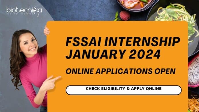 FSSAI Internship January 2024
