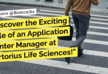 "Discover the Exciting Role of an Application Center Manager at Sartorius Life Sciences!"