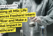 "Calling all MSc Life Sciences Freshers! Intern at Pfizer and Make a Global Impact in Healthcare!"