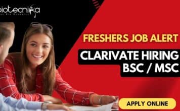 Freshers Job Bsc Msc