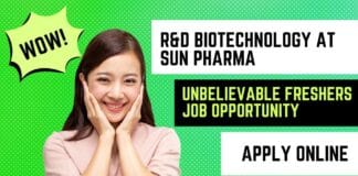 Sun Pharma Freshers Jobs