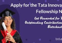 Get Rewarded for Your Outstanding Contributions in Biotechnology: Apply for the Tata Innovation Fellowship Now! Tata Innovation Fellowship 2023-24