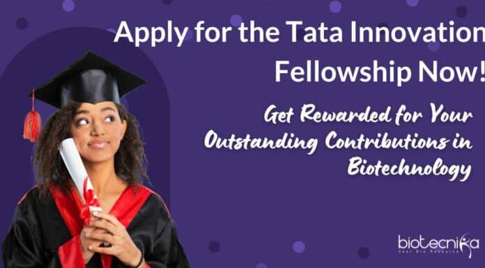 Tata Innovation Fellowship 2023-24