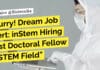 "Hurry! Dream Job Alert: inStem Hiring Post Doctoral Fellow in STEM Field"