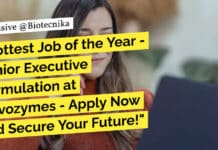 Freshers Job of The Day! Executive Formulation at Novozymes – Apply Now and Secure Your Future! "Hottest Job of the Year - Junior Executive Formulation at Novozymes - Apply Now and Secure Your Future!"