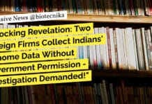 Shocking Revelation: Two Foreign Firms Collect Indians’ Genome Data Without Govt Permission – Investigation Demanded! "Shocking Revelation: Two Foreign Firms Collect Indians' Genome Data Without Government Permission - Investigation Demanded!"