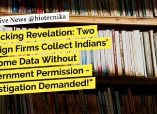 "Shocking Revelation: Two Foreign Firms Collect Indians' Genome Data Without Government Permission - Investigation Demanded!"