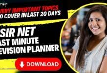 Download CSIR NET Planner