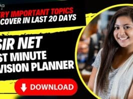 Download CSIR NET Planner