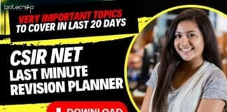 Download CSIR NET Planner