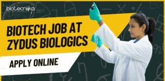 Biotech Job at Zydus Biologics