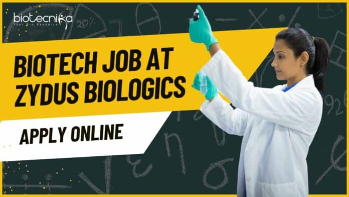 Biotech Job at Zydus Biologics