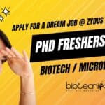 PhD Microbiology Biotech Freshers