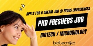 PhD Microbiology Biotech Freshers